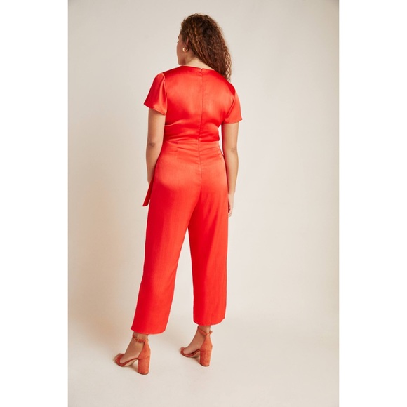 Anthropologie Maquelle Satin Jumpsuit - Picture 7 of 7